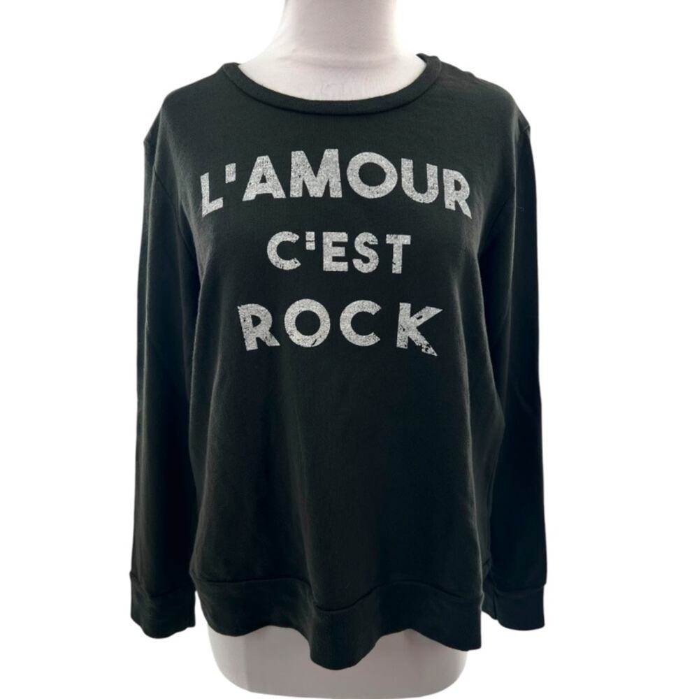 Sundry L'amour C'est Rock Sweatshirt Sz M